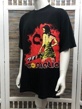 Connetic Men's T Shirt Chainsaw Girl Pinup Artist Bayron Calles Size 2XL